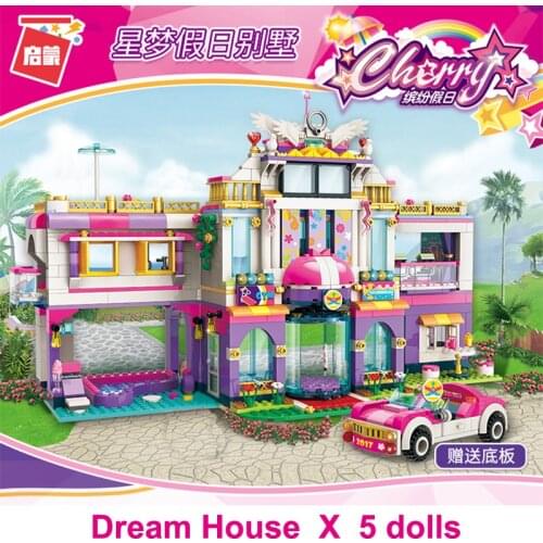 HOT NEW Girls City Friends Princess Dream House Villa Colorful Holiday Building Blocks Sets Kids Toy
