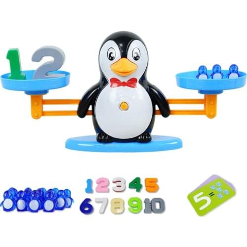 Cute Animal Math Balance Scale Toy Children Digital Early Education Addition Subtraction Games Toys For Kids Christmas Gift