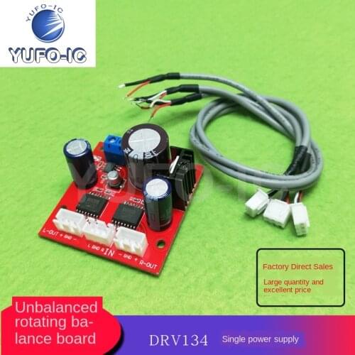 2pcs DRV134 Non-Balance to Balance of Single Power Supply and Differential Input Two-Channel Power Amplifier Board BTL Output