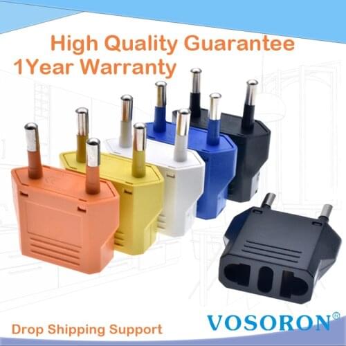 1pcs US To EU Plug Mini Adapter American To Euro Europe European Travel Power Adapter AC Converter Electrical Outlet Socket