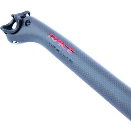 Road seatpost back 20mm 3k carbon seatpost matte seatpost +glossy sticker road mtb bike Seat tube 27.2/30.8/31.6*350/400mm