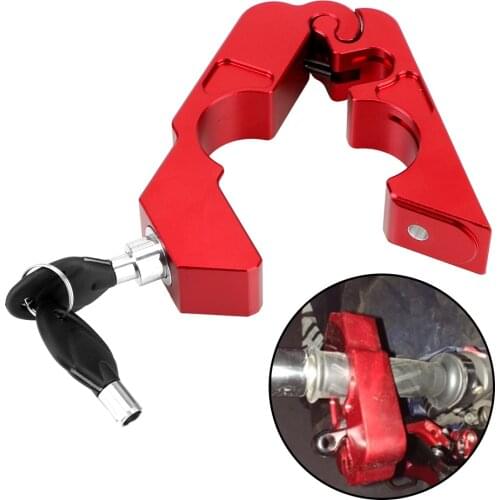 Anti-theft Motorcycle Grip Lock SecurityFit Scooter ATV Motor Locks Handlebar Handset Brake Lever Disc Locking Safety