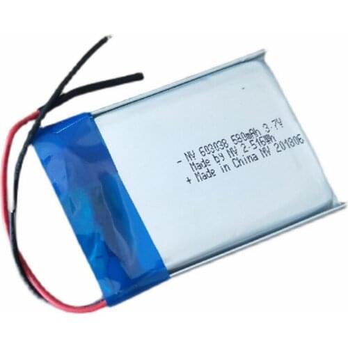 Limited Stock Retail 3.7V 680mAh 603038 Rechargeable Battery Size:42*30*6mm High Quality