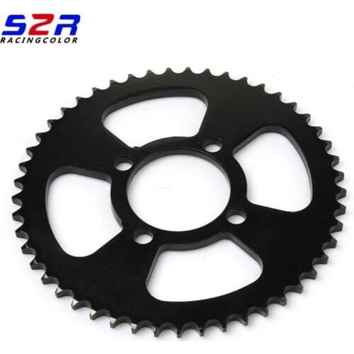 S2R Motorcycle Accessories 428 49T Rear Sprocket Driven for YAMAHA DT125 DT 125 Two Stroke Off Road Bike Sprockets Black