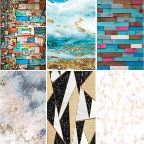 SHENGYONGBAO Marble Photography Background Dreamy Gradient Marble Texture Backdrops For Photo Studio 21411MRR-03