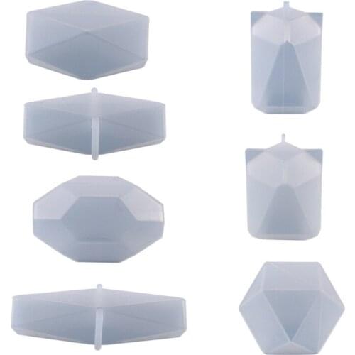 Creative Rhombus Crystal Stone Building Block Silicone Mould DIY Handmade Making Crafts Home Decor