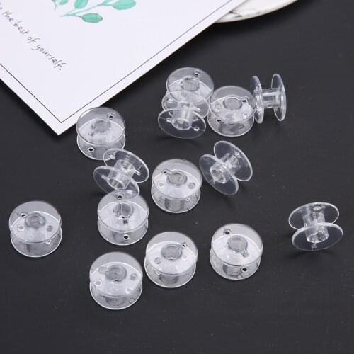 10/20/30pcs general purpose plastic transparent bobbin bobbin side slightly protruding