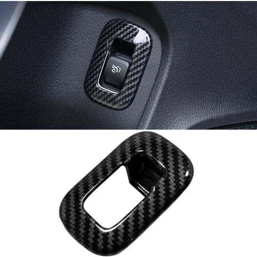 Carbon Fiber Printed Interior Rear Trunk Switch Cover Trim for Mercedes-Benz A Class W177 V177 2019-2021 CLA C118 W118 2020