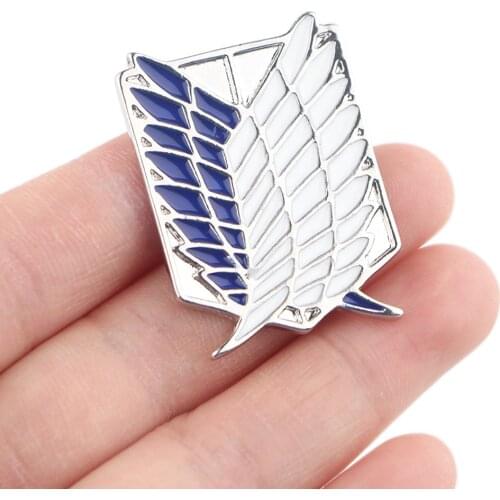 DZ1422 Anime Attack on Titan Jewelry Pins for backpacks Lapel Enamel Pins and Brooches for Bags Badge Friend Kids for Gifts