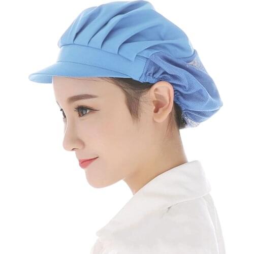 Men Women Chef Hat Restaurants Accessories Dustproof Cooking Cap Breathable Hotel Cook Cap Work Uniform Elastic Kitchen Hat
