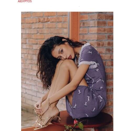 Design Summer Original Women Vintage Fresh Casual Mini Dress Elegant Slim V-Neck Print Vacation Holiday Short Dresses