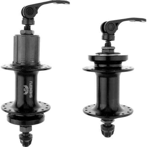 1 Pair Bike Disc Brake MTB Bearing Hub 32/36Holes Front Rear Hub Set Skewers