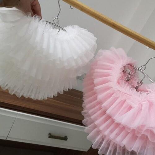 10Yards Pleated Chiffon Lace Edge Gathered Mesh Trim Ribbon Pink White Trimming Fabric Embroidered Applique Sewing Crafts 11cm