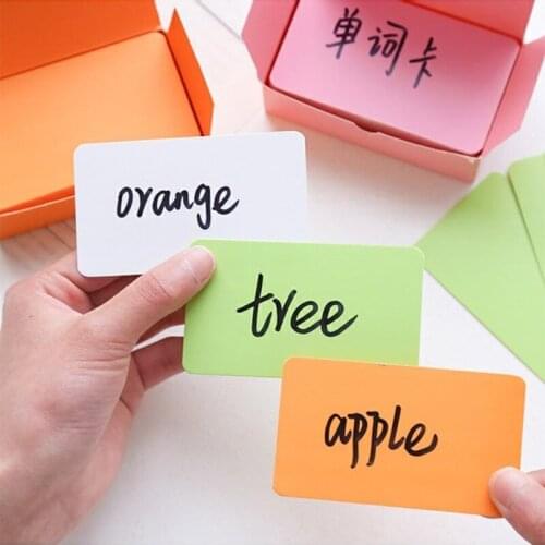 100 Sheets of Kraft Paper Card Blank Business Card Message Memo Party Gift Thank You Card Label Bookmark Name Card