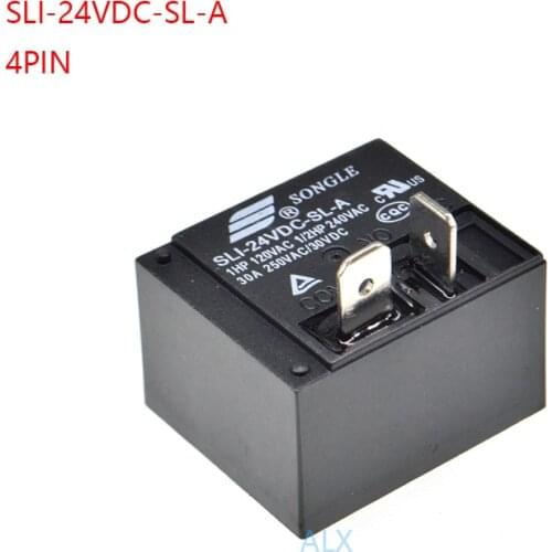 2PCS POWER relay SLI-24VDC-SL-A 30A 4pin T93 SLI 24V DC24V SLI-24VDC realys