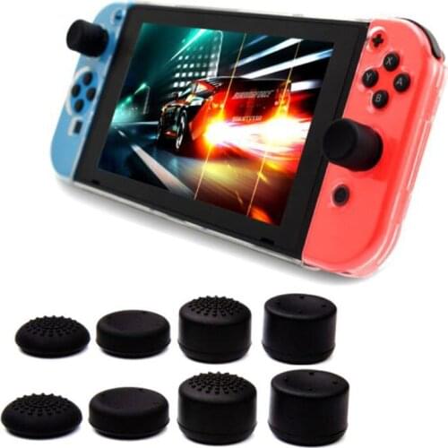 8pcs Silicone Extra Higher Analog Thumb Stick Grip Cap Joystick Cover for Nintend Switch Lite NS Mini Joy-Con Gamepad Controller