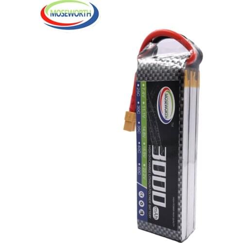 RC LiPo Battery 14.8v 3000mAh 40C 4S For RC Airplane Quadcopter Drone Car Boat 4S Lithium Batteries 14.8V LiPo Free shipping