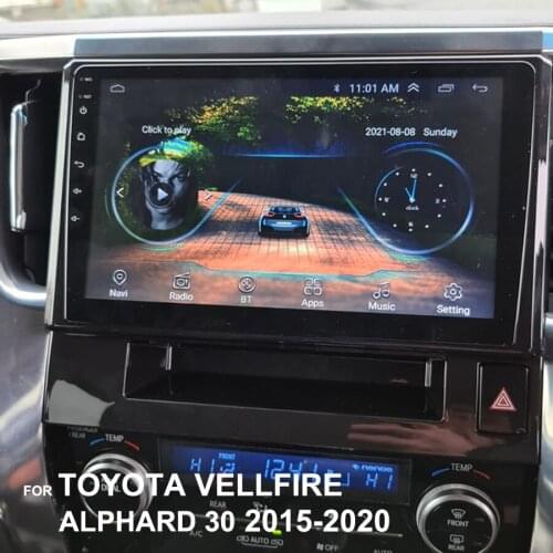 Android 10 Car Radio Multimedia Video Player For Toyota Alphard Vellfire 30 2015 -2020 Stereo GPS Navigator 128GB Autoradio 2Din