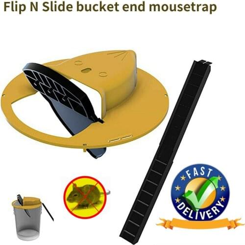 Flip N Slide Bucket Lid Mouse Trap Automatic Mouse Trap 5 Gal Buckets Compatible