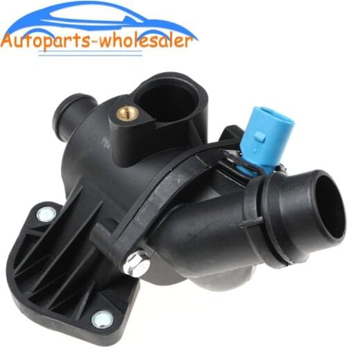 Car 06B121111K 06B121111H 06B121111D Engine Coolant Thermostat Housing Assembly For A udi A4 Quattro 2002 2003 2004 2005 2006