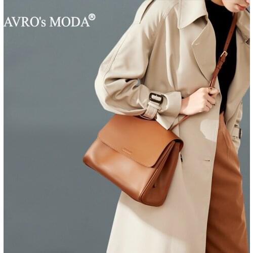 AVROs MODA Fashion Handbags For Women Shoulder Bags Ladies Casual Retro Genuine Leather Crossbody Luxury Designer Messenger bag
