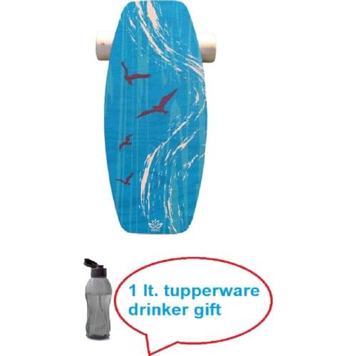 Wooden Balance Board, Surfing, Skating, Fitness, Yoga, skateboard Snowboard for Training and Coordination Exercise Portable Equipment
