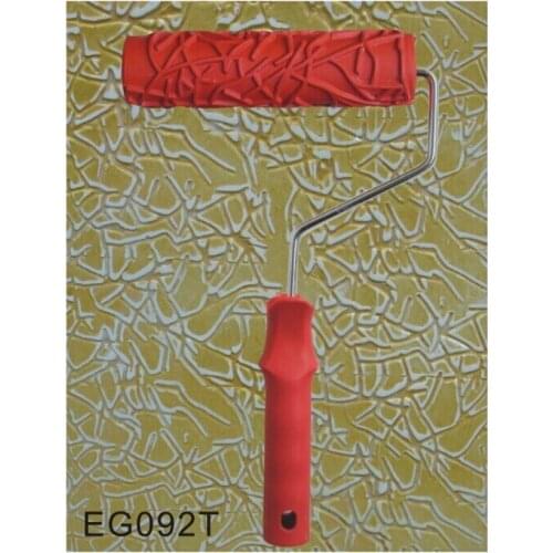 DIY 7" 3D rubber wall painting roller, home decoration art printmaking roller high quality free shipping EG092T