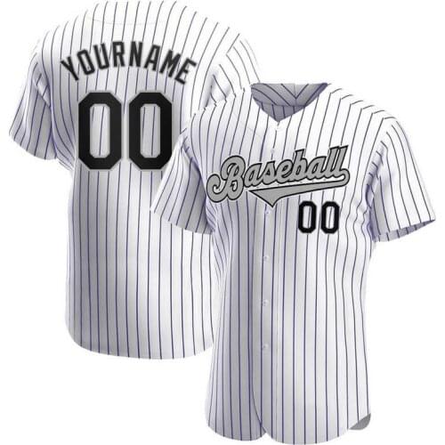 Custom Make Baseball Jersey Shirt Polyester DIY Mens Baseball Team Tshirt Striped Cheap Price Sports Outfit