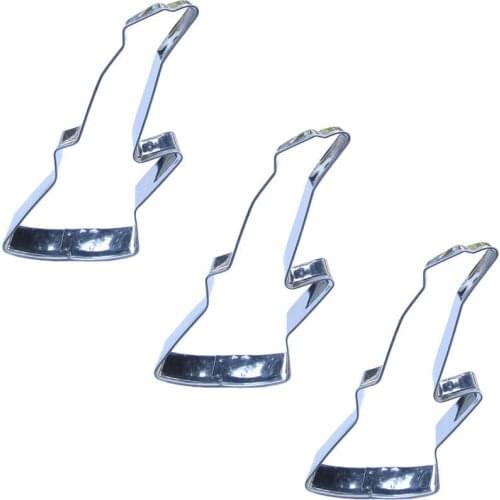 Electric Guitar shape 3 piece cookie cutting molds, baking tools, cake decorating soft candy tools