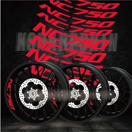 Best selling modified motorcycle personality creative wheel accessories reflective interior side decals for HONDA NC750