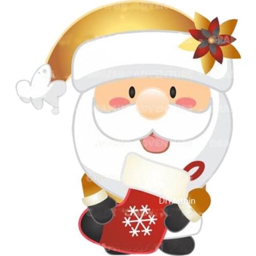 2021 Metal Cutting Dies Merry Christmas Santa Layering Stencils For Diy Scrapbooking Fustelle Metalliche Per Scrapbooking