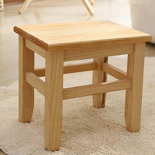 Multi-Function Solid Wood Shoe Bench Stool ChildrenS Adult Stool Living Room Home Small Bench Sofa Tea Table Chair On-Slip Bath