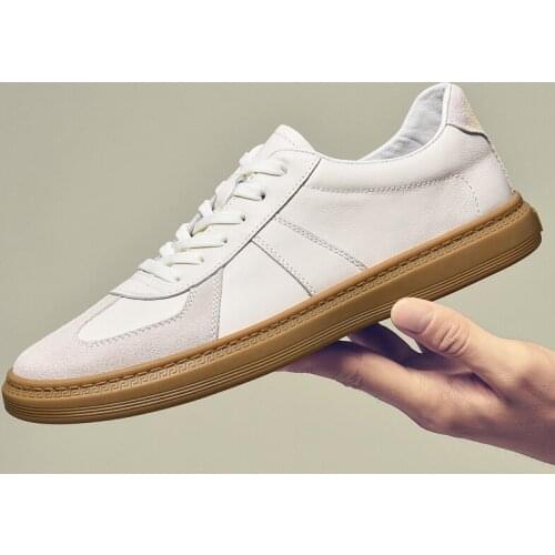 Genuine Leather High-Quality Leather Shoes For Men Luxury Brand Casual And Comforta Flat Shoes Fashion Sneakers