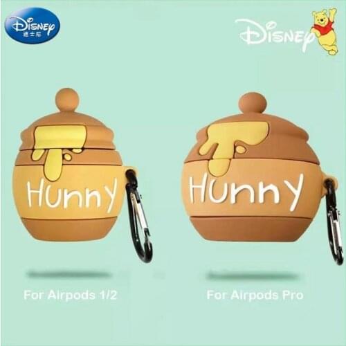 Disney Winnie the Pooh Hunny 3D Soft Silicone AirPods protective cover Bluetooth wireless headset set For Air Pods Pro 1 /2/3