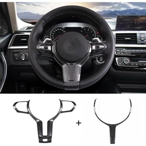 Car Steering Wheel Front Rear Sticker For BMW F10 F30 F25 F48 F22 F34 Universal Decoration Cover Trim Fit Automobiles Accessorie