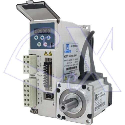 JMC 400w 3000rpm 1.27NM 60mm 220V AC servo motor drive kit 17bit 60JASM504230K-17BCD+JASD4002-20B