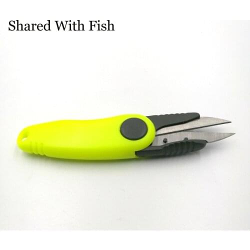 Shared With Fish Use Scissors Accessories For Fishing Line Cut Clipper Multi-purpose Fishing Tackle Fold Scissor Shrimp-Shaped