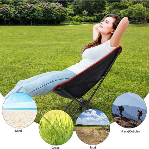 Travel Ultralight Folding Chair Superhard High Load Outdoor Camping Chair Portable Beach Hiking Picnic Seat Fishing Tools Chair