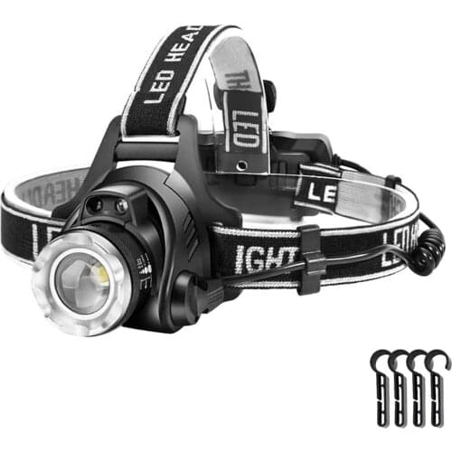 Super Bright Led Headlamp Headlight High Lumens Usb Rechargeable Powerful Head Light Zoom Head Torch Head Light