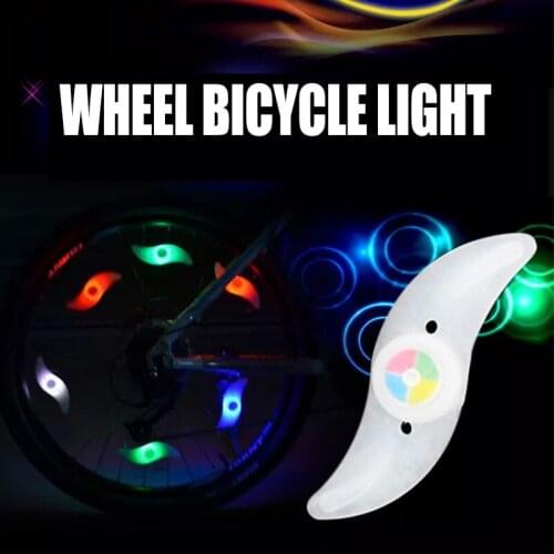 LED bike wheel spoke bicycle light Flashlight multicolor vintage bike lamp accessories Powerful night red cycling light outfit