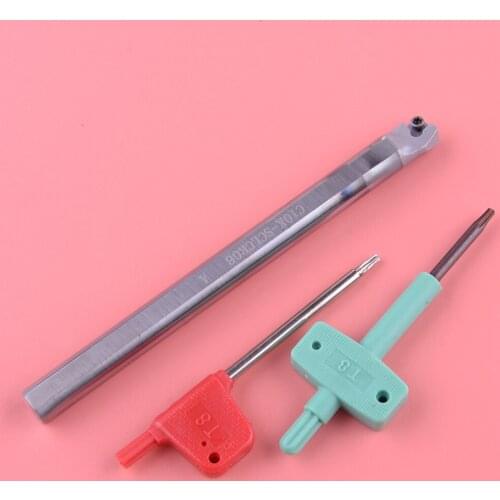 Solid Carbide Tungsten Steel Anti-Shock Tool Holder C10K-SCLCR06 Accessories For External Boring Machining CCMT0602 Inserts