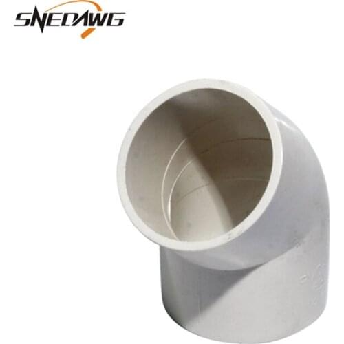 UPVC Pipe Fittings Elbow Water Pipe Joint 40/50/63/75/90/110mm 1.2''/1.5''/2'' ID Water Connectors DIY PVC-U Pipe Joint Fitting
