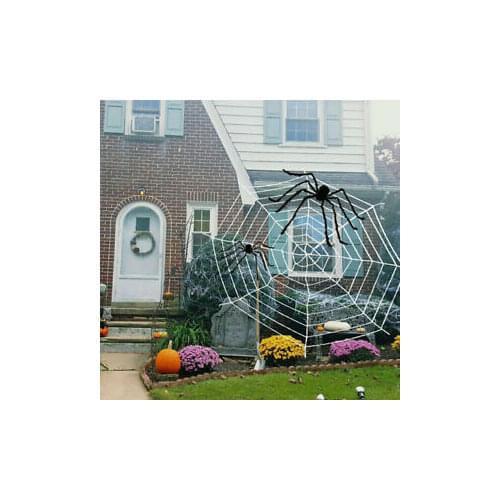 Horrible Big Stretchy Spider Web Halloween Cobweb Party Home Decoration Haunted House Halloween Scary Party Scene Props