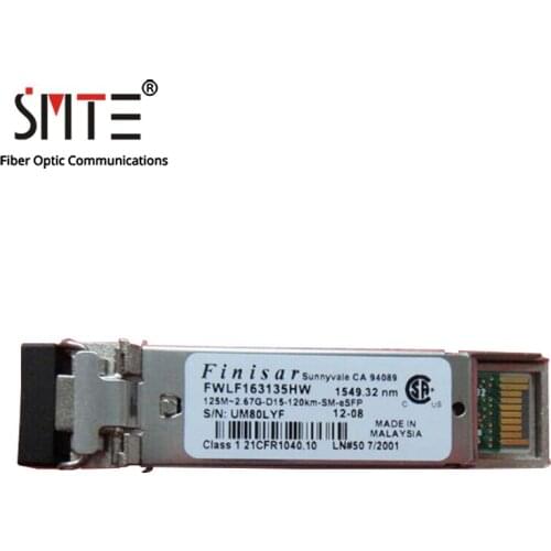 Finisar FWLF163135HW 1549.32NM 125M-2.67G-D15-120KM-SM-ESFP Fiber Optical Module