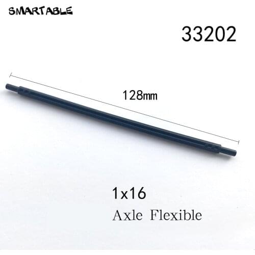 Smartable Technic Axle Flexible 1x16 128mm Building Blocks Parts Toys For Kids Educational Compatible 32202 20pcs/lot