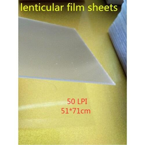 51*71cm size 50 LPI Lenticular film sheets for 3D paintings (50 pieces)
