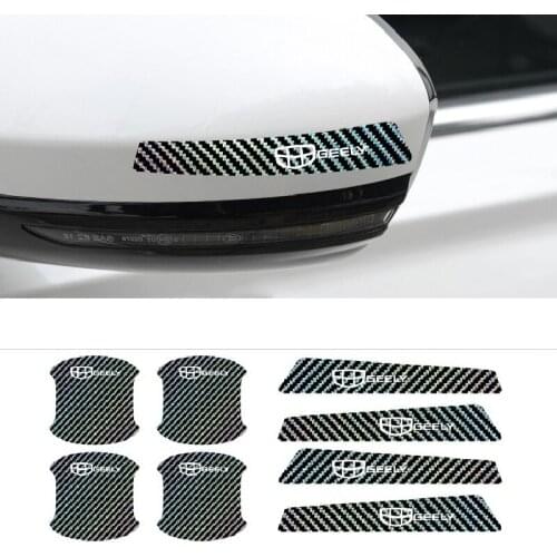 Car Accessories Luminous Door Edge Rearview Mirror Stickers for Geely EC7 EC8 X7 GE GT EV8 EX7 Vision CK GE MK Bl King Kong Gx7