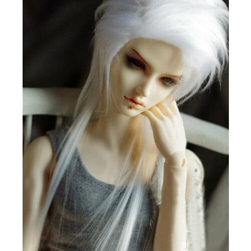 [wamami] White Wool Hair Extention/Wig Hair For 1/3 SD DZ AOD BJD Doll