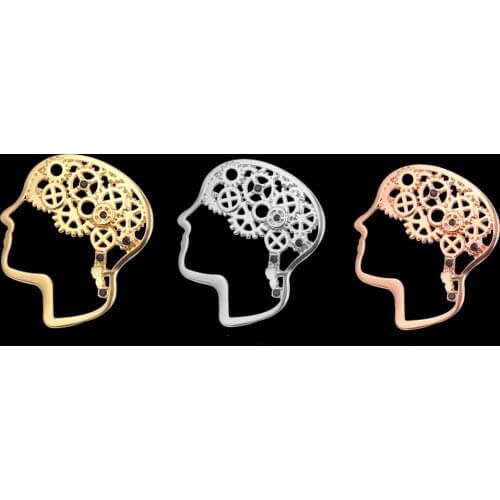 Nerve Brain Brooch 3 Color Body Organ Enamel Medical School Ladies Mens Brooch Jewelry To For Doctors Nurses Accessories Gifts