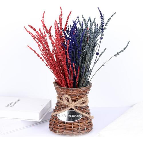 70g Lavender Bouquet Preserved Flower Home Decor Loft Style Wedding Centerpieces For Tables Decoration Living Room Piecies